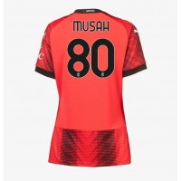 AC Milan Yunus Musah #80 Hemmatröja Kvinnor 2023-24 Korta ärmar